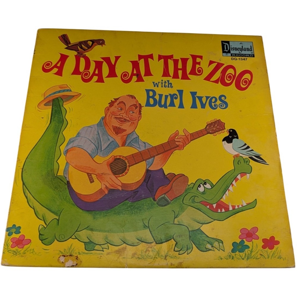 Burl Ives A Day At The Zoo Disneyland LP (1972 US DQ 1347) VG G+